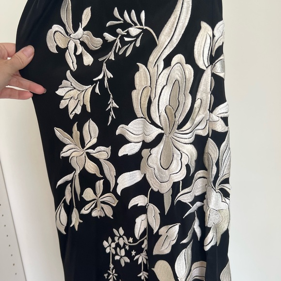 JOHANNA ORTIZ Floral Embroidery Silk Crepe Dress - Picture 5 of 8